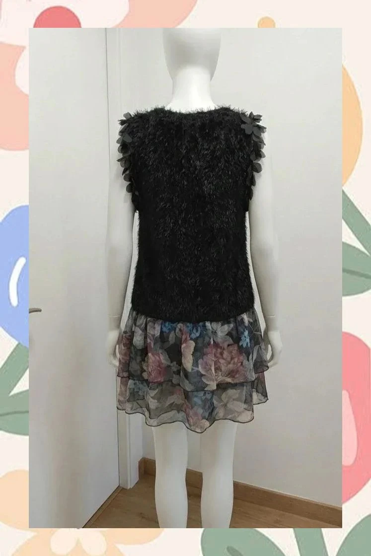 Vestido negro de fiesta Caitlyn - Talla M – photo 2